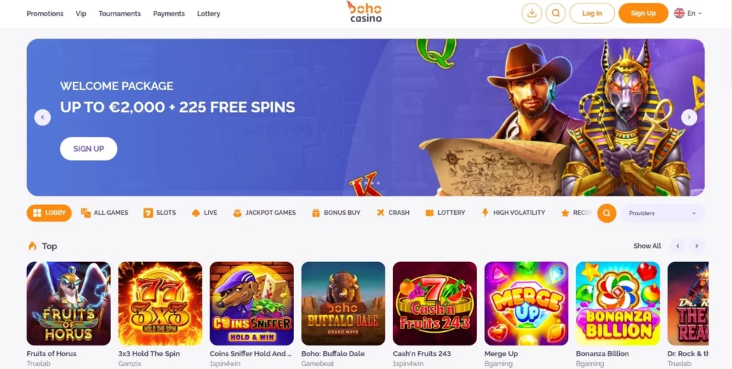 Benvenuto Boho Casino Italia